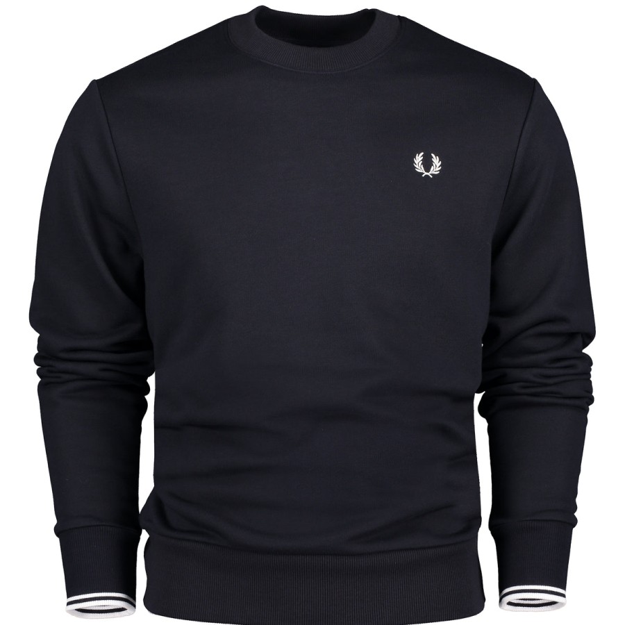 Men Fred Perry Fred Perry | Crew Neck Sweatshirt