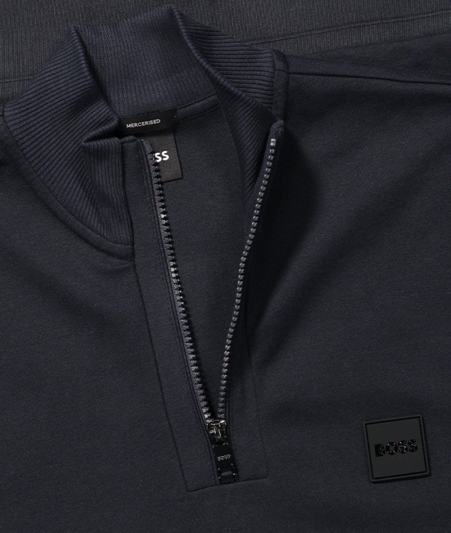 Men Boss Black Hoodies & Sweatshirts | Mens Boss Black Sweats