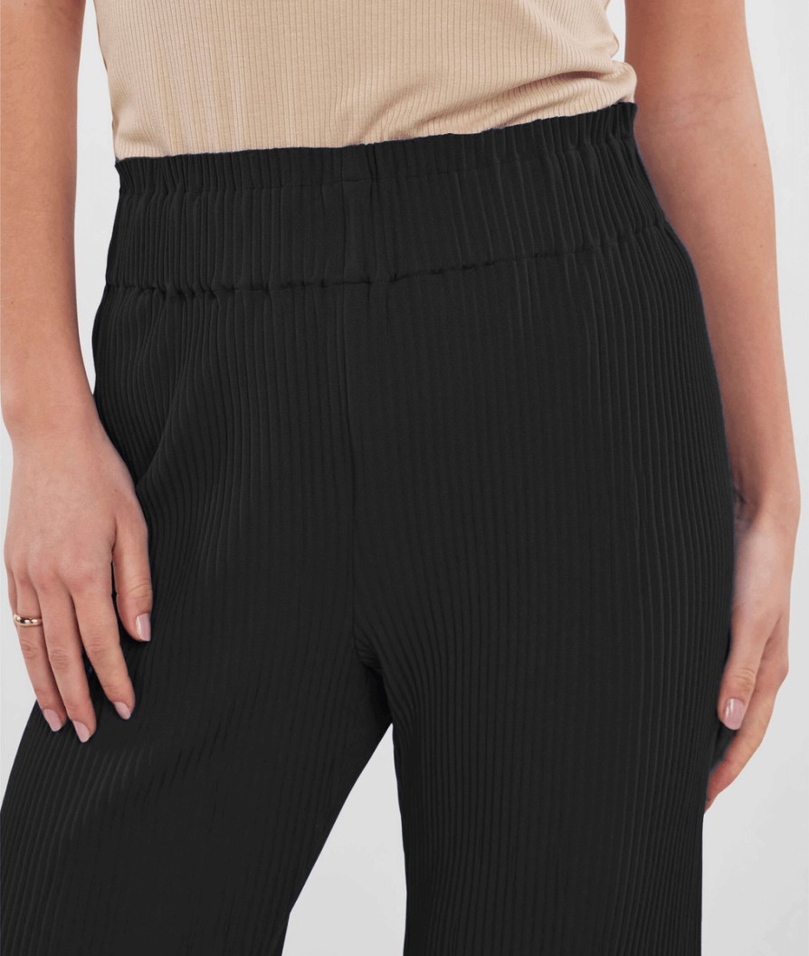 Women Y.A.S Trousers & Leggings | Yasalisa Trousers - Black