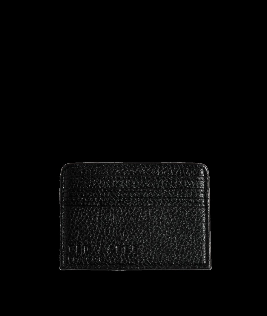 Men Ted Baker Wallets | Kaiilo Faux Leather Card Holder - Black