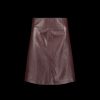 Women Selected Femme Selected Femme | Mini Leather Skirt - Windsor Wine