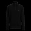 Men Boss Orange Hoodies & Sweatshirts | Cotton-Terry Zip-Neck Sweatshirt With Logo Patch - Black