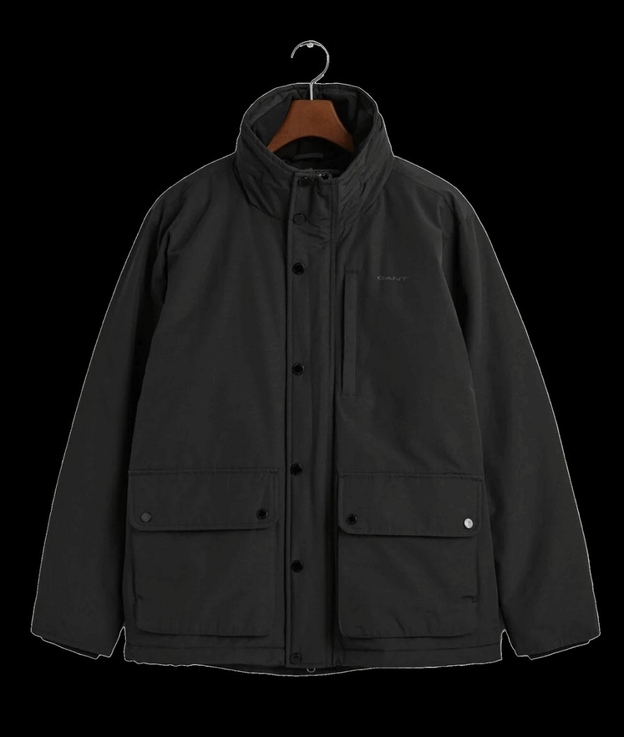 Men Gant Coats & Jackets | Mist Jacket - Black