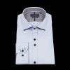 Men Guide London Shirts | Long Sleeve Cotton Elastane Shirt - Sky