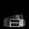 Men Boss Bodywear Belts | Ollie Leather Belt - Black