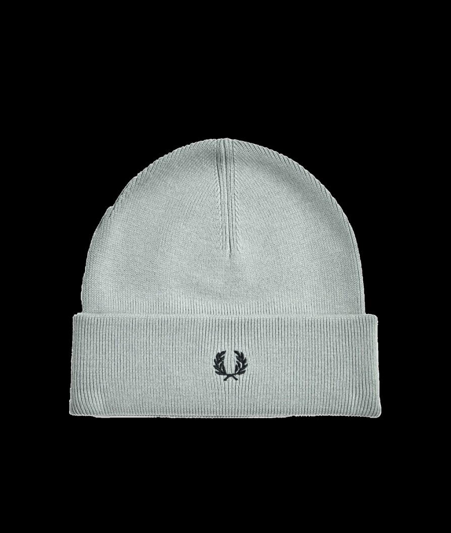 Men Fred Perry Fred Perry | Classic Beanie - Limestone/Black-R41