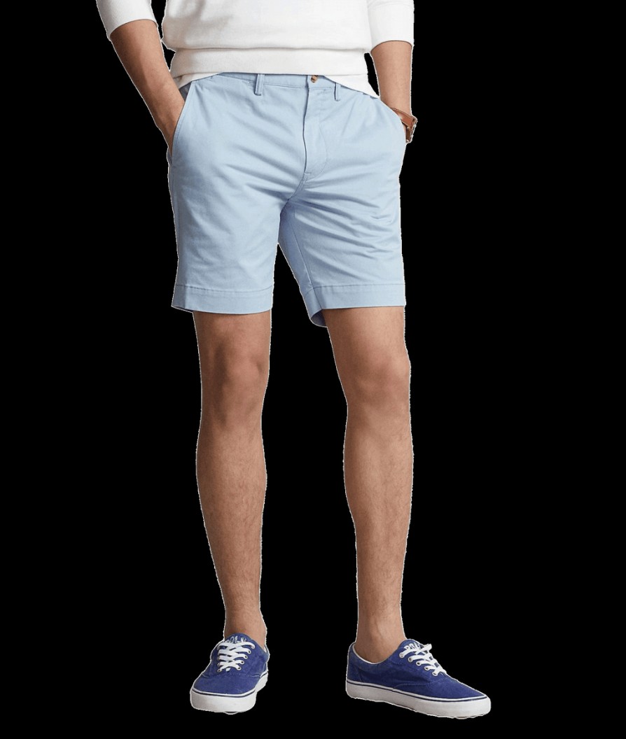 Men Polo Ralph Lauren Polo Ralph Lauren | 8-Inch Stretch Straight Fit Chino Short - Blue