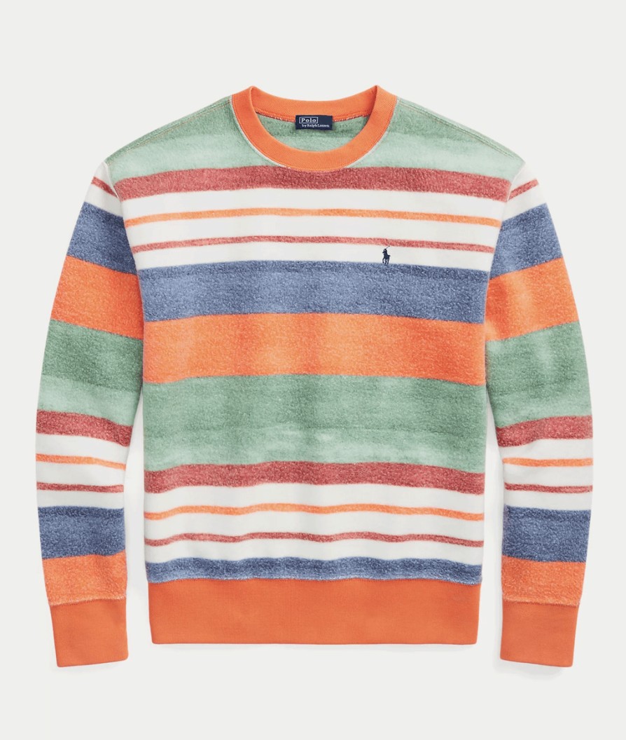 Women Polo Ralph Lauren Hoodies & Sweatshirts | Striped Fleece Sweatshirt - Stripe